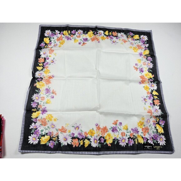 Ungaro Lot Of 3 Handkerchief Neckerchief Bandana Scarf - Picture 4 of 4
